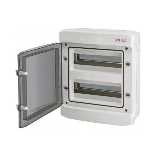 Quadro de fusíveis exterior IP65, 2 filas, 24UH ETI