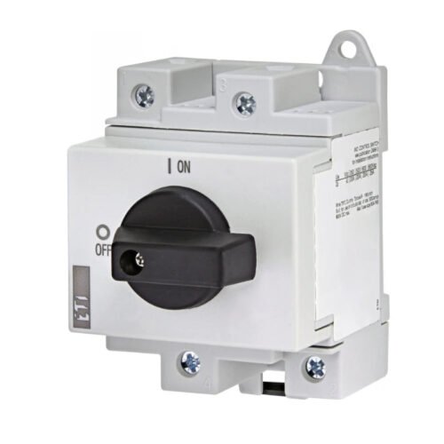 Interruptor ON/OFF 2 polos 32A 1000V DC, ETI