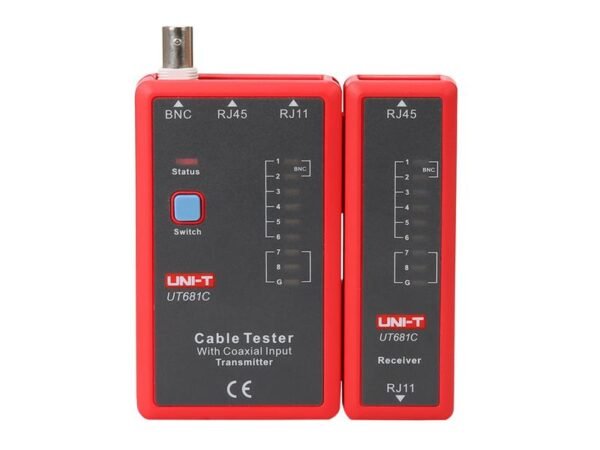 07750134.jpg UNI-T UT681C Testador de Cabos (RJ45, RJ11, BNC)