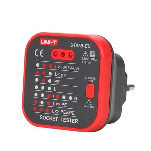 UNI-T UT07B-EU Testador de Tomadas