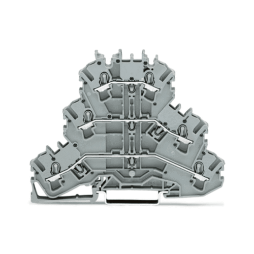 Bloco terminal WAGO Topjob 2002-3201 com 6 terminais, 24A, 0.25mm² – 2.5mm²
