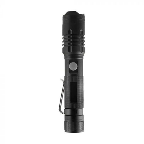 Lanterna de 10 W, 1000 lm, caixa de alumínio, 3,7 V 2000 mAh