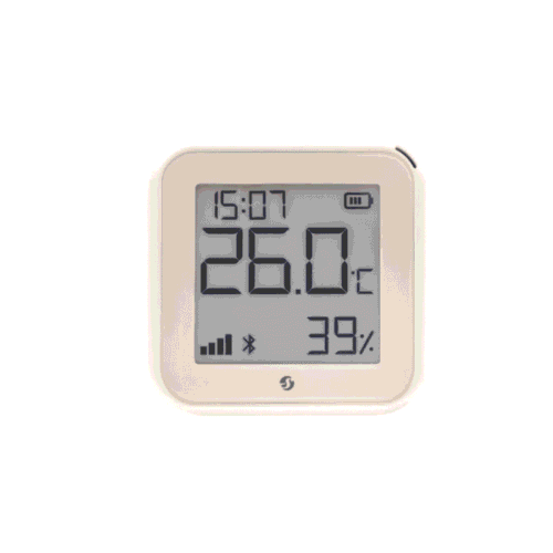 Shelly H&T Gen3, Sensor inteligente de temperatura e humidade com Wi-Fi e ecrã E-Ink, Mocha
