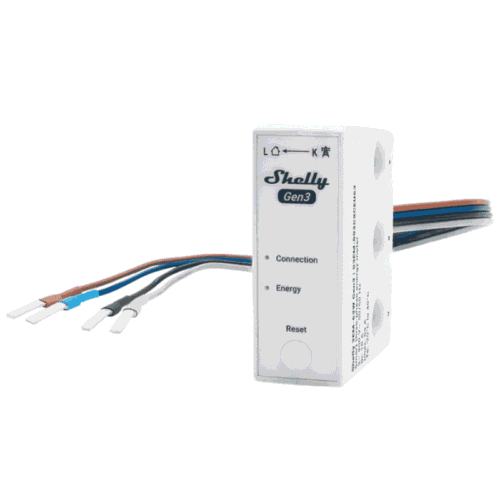 Medidor inteligente trifásico Shelly 3EM-63W Gen3, 63 A