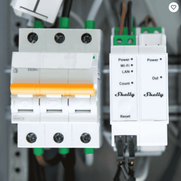 Módulo adicional Shelly Pro 3EM Switch, módulo de controlo de contactores