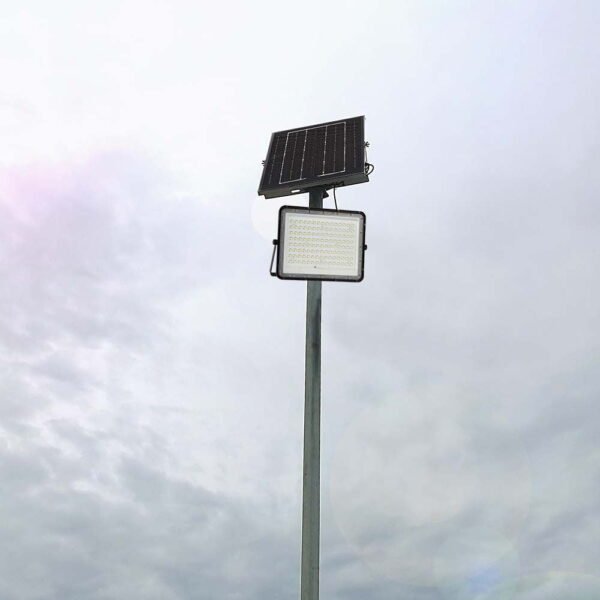 Projetor Solar LED 1200lm, Controlo Remoto, Temperatura de Cor 4000K