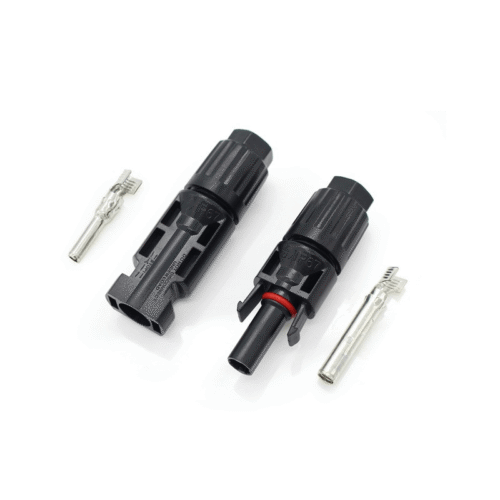 Par de conectores fotovoltaicos MC4, 1000V, IP67, 4–6 mm²